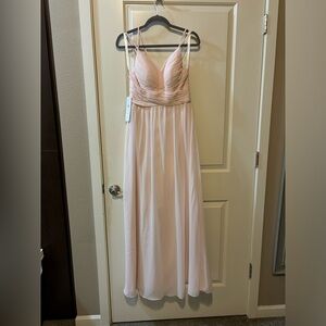 Azazie blush pink “Blake” dress